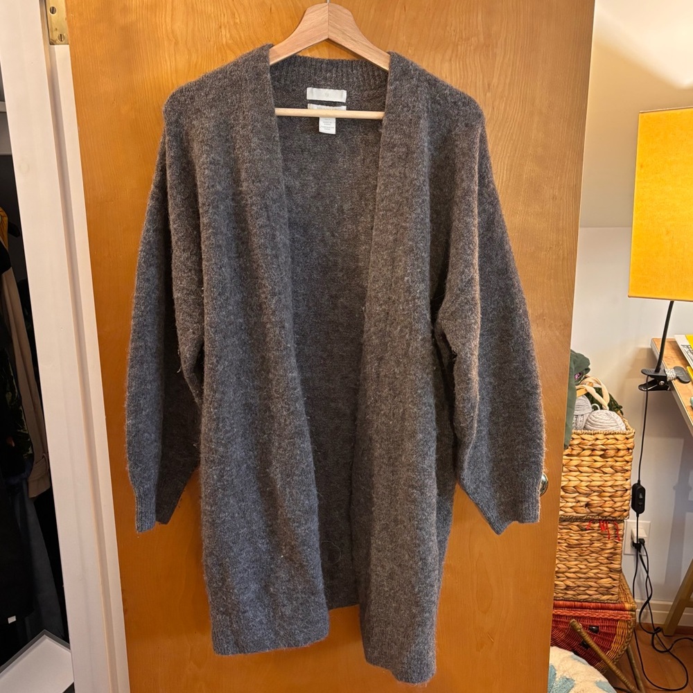H&M premium wool and alpaca blend cardigan